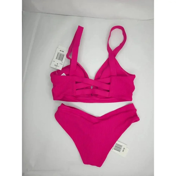 NWT L*space Vera Ribbed Bikini Top size M Pratt bottom size S - Picture 3 of 6
